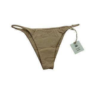 Free People Toast Swim Cheeky String Bikini Bottom Toasted Coconut Sz Medium NWT